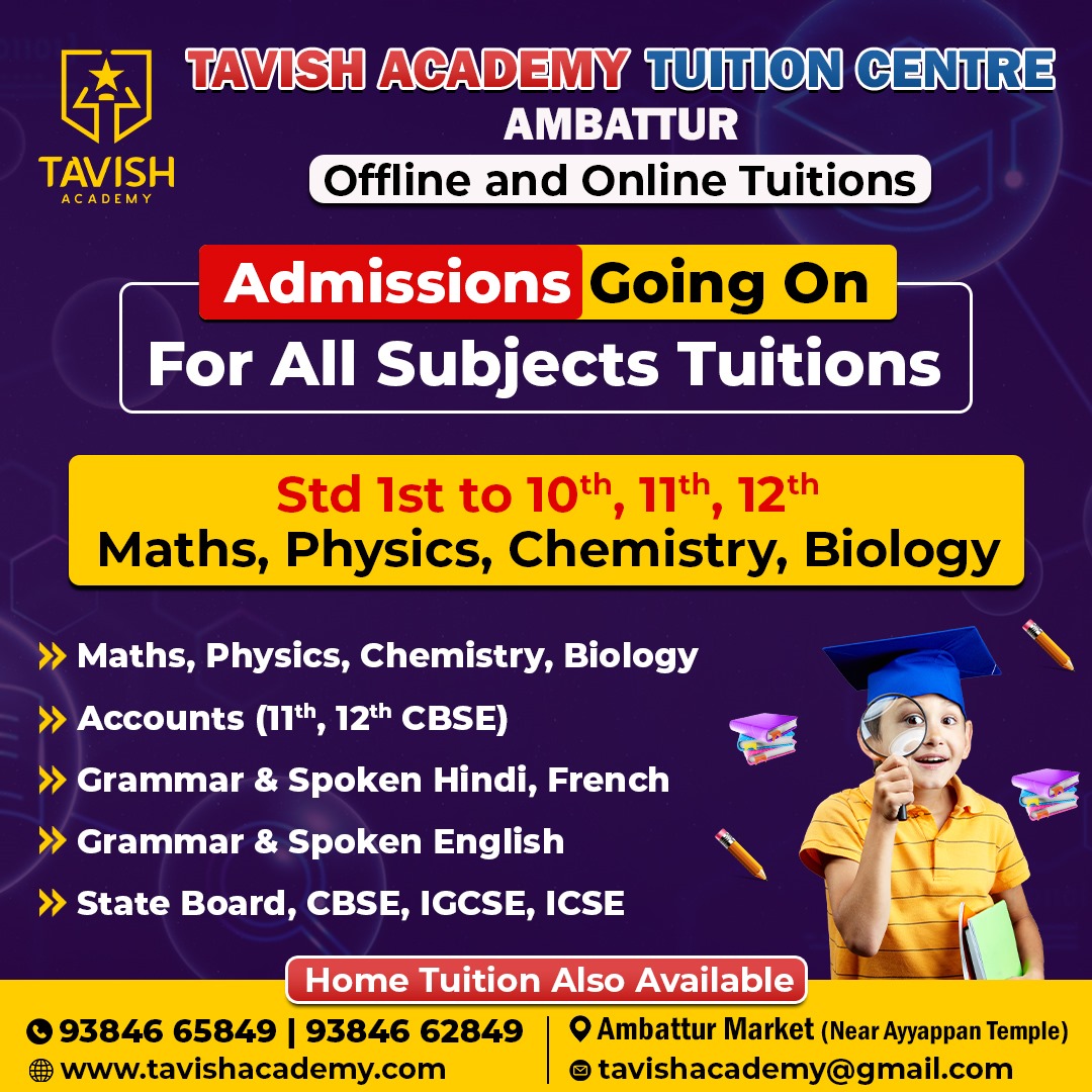 Maths Tuition In Ambattur